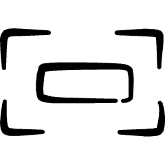Expand Rectangle Icon from Freehand Set