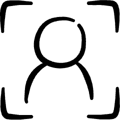 Face Id Male 1 Icon from Freehand Set