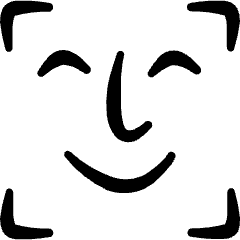 Face Id Square Icon from Freehand Set