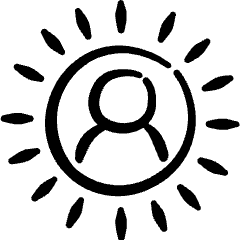 Face Id User Icon from Freehand Set