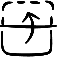 Flip Vertical Up Icon from Freehand Set