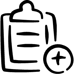 Form Edition Clipboard Add Icon from Freehand Set