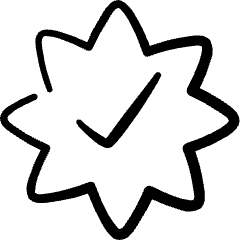 Form Validation Check Badge Icon from Freehand Set