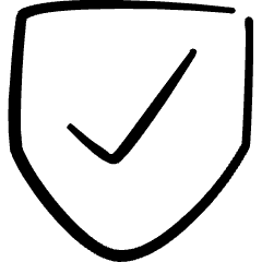 Form Validation Check Shield Icon from Freehand Set