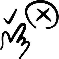 Form Validation Cursor Choose 2 Icon from Freehand Set