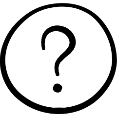 Help Question Circle Icon from Freehand Set