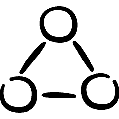 Hierarchy Triangle Icon from Freehand Set