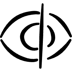 Iris Scan Target Icon from Freehand Set