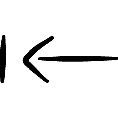 Keyboard Arrow Previous Icon from Freehand Set