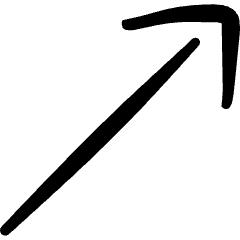 Keyboard Arrow Top Right Icon from Freehand Set