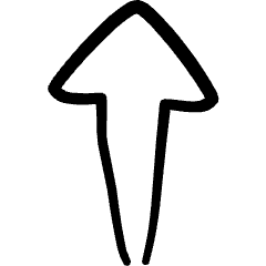 Keyboard Arrow Up 1 Icon from Freehand Set