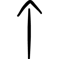 Keyboard Arrow Up Icon from Freehand Set