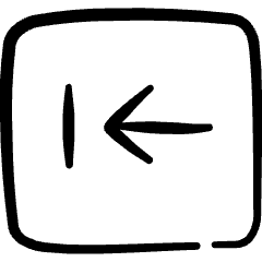 Keyboard Backspace Button Icon from Freehand Set