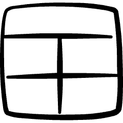 Layouts Top Horizontal Vertical Split Icon from Freehand Set