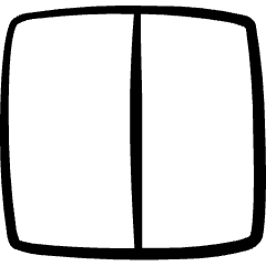 Layouts Vertical Split Icon from Freehand Set