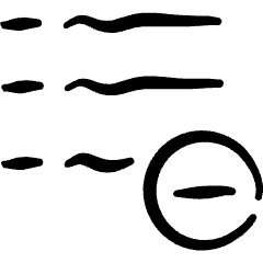 Lists Remove Icon from Freehand Set