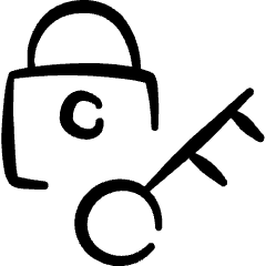 Lock Key 1 Icon from Freehand Set