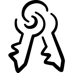 Login Logout Keys Icon from Freehand Set