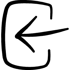 Login Rectangle Icon from Freehand Set