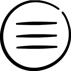 Menu Navigation Circle Icon from Freehand Set