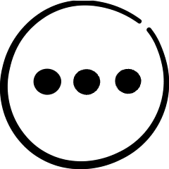Menu Navigation Horizontal Circle Icon from Freehand Set