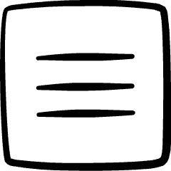 Menu Navigation Square Icon from Freehand Set