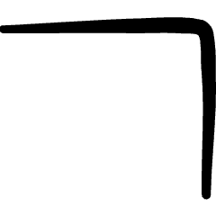 Move  Top Right Corner Icon from Freehand Set