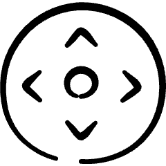 Move Cursor Direction Circle Icon from Freehand Set