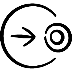 Move Cursor Target Right Icon from Freehand Set