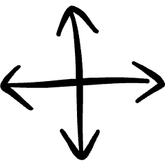 Move Direction Button Arrows Icon from Freehand Set