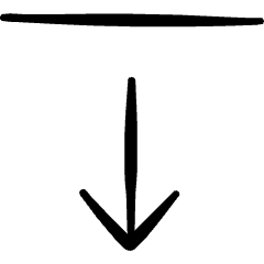Move Line Down Icon from Freehand Set