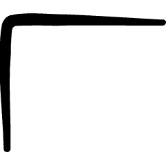 Move Top Left Corner Icon from Freehand Set