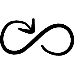 Multimedia Controls Loop Arrow Icon from Freehand Set