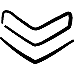 Navigation Double Arrow Down 1 Icon from Freehand Set