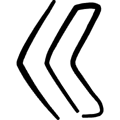 Navigation Double Arrow Left 1 Icon from Freehand Set