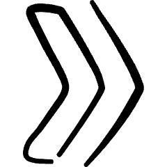 Navigation Double Arrow Right 1 Icon from Freehand Set
