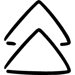 Navigation Double Arrow Up Icon from Freehand Set