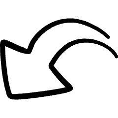 Navigation Left Previous Icon from Freehand Set