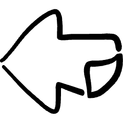 Navigation Page Left Icon from Freehand Set