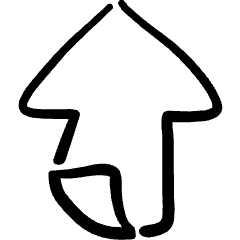 Navigation Page Up Icon from Freehand Set