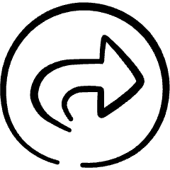 Navigation Right Circle Icon from Freehand Set