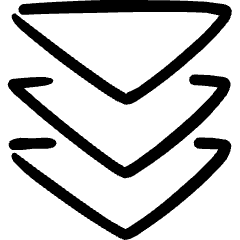 Navigation Triple Arrow Down Icon from Freehand Set