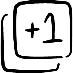 Paginate Filter Plus One Icon from Freehand Set