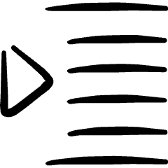 Paragraphs Indent Decrease Icon from Freehand Set