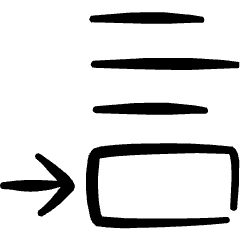 Paragraphs Insert Image Bottom Icon from Freehand Set