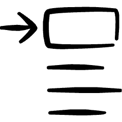 Paragraphs Insert Image Top Icon from Freehand Set