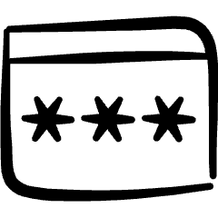 Password Browser Key Icon from Freehand Set