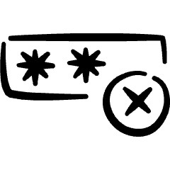 Password Denied 1 Icon from Freehand Set