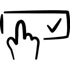 Password Touch Approved Icon from Freehand Set