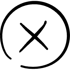 Remove Delete Circle Icon from Freehand Set